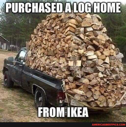 PURCHASED LOG HOME
FROM IKES