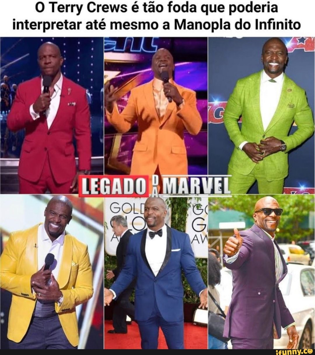 O Terry Crews é tão foda que poderia interpretar até mesmo a Manopla do Infinito
fel