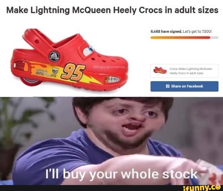 Make Lightning McQueen Heely Crocs in 