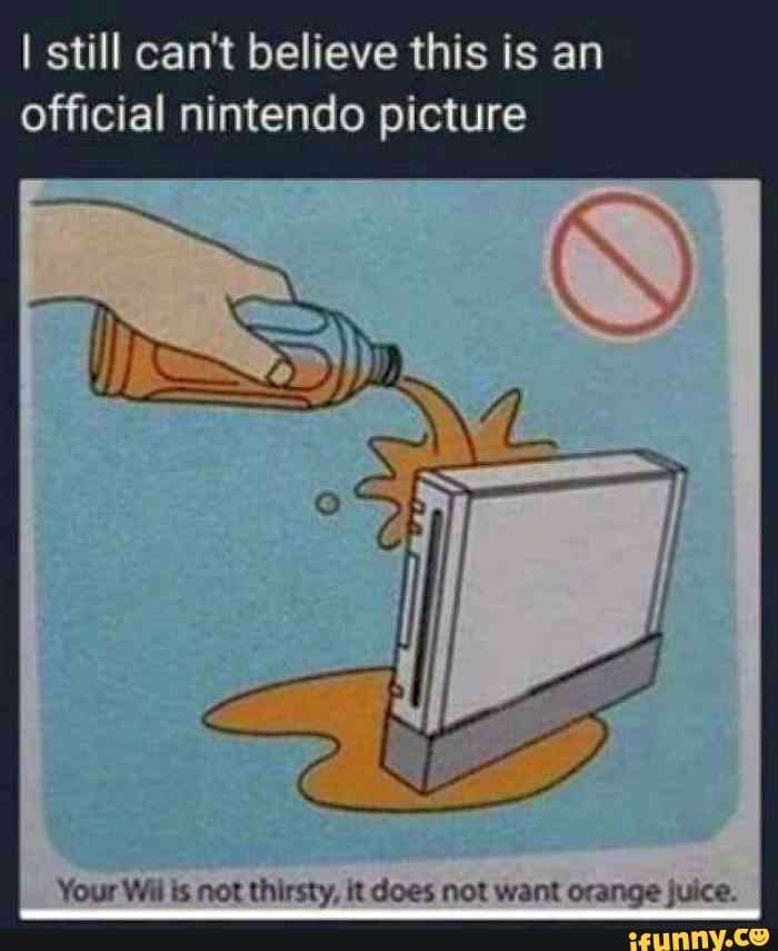 I still can't believe this is an official nintendo picture Your Wii is