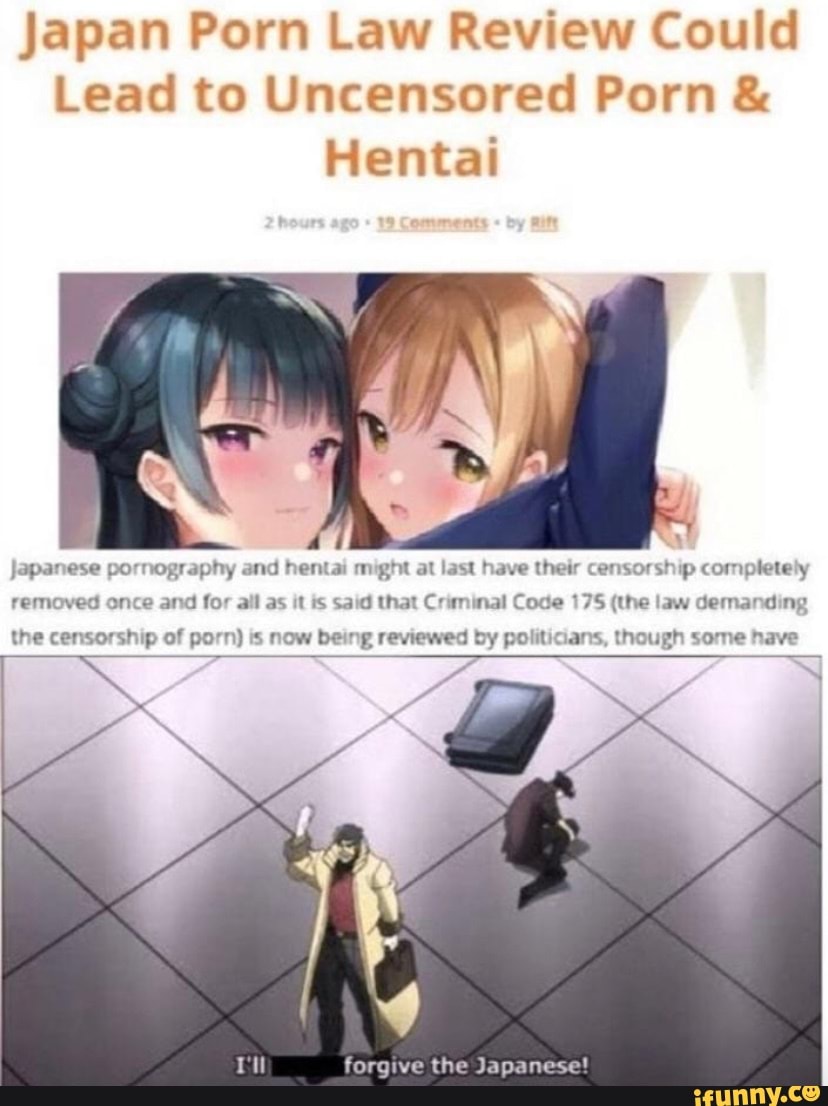 Censored Porn Meme - Japan Porn Law Review Could Lead to Uncensored Porn & Hentai Japanese  pornography and hentai might