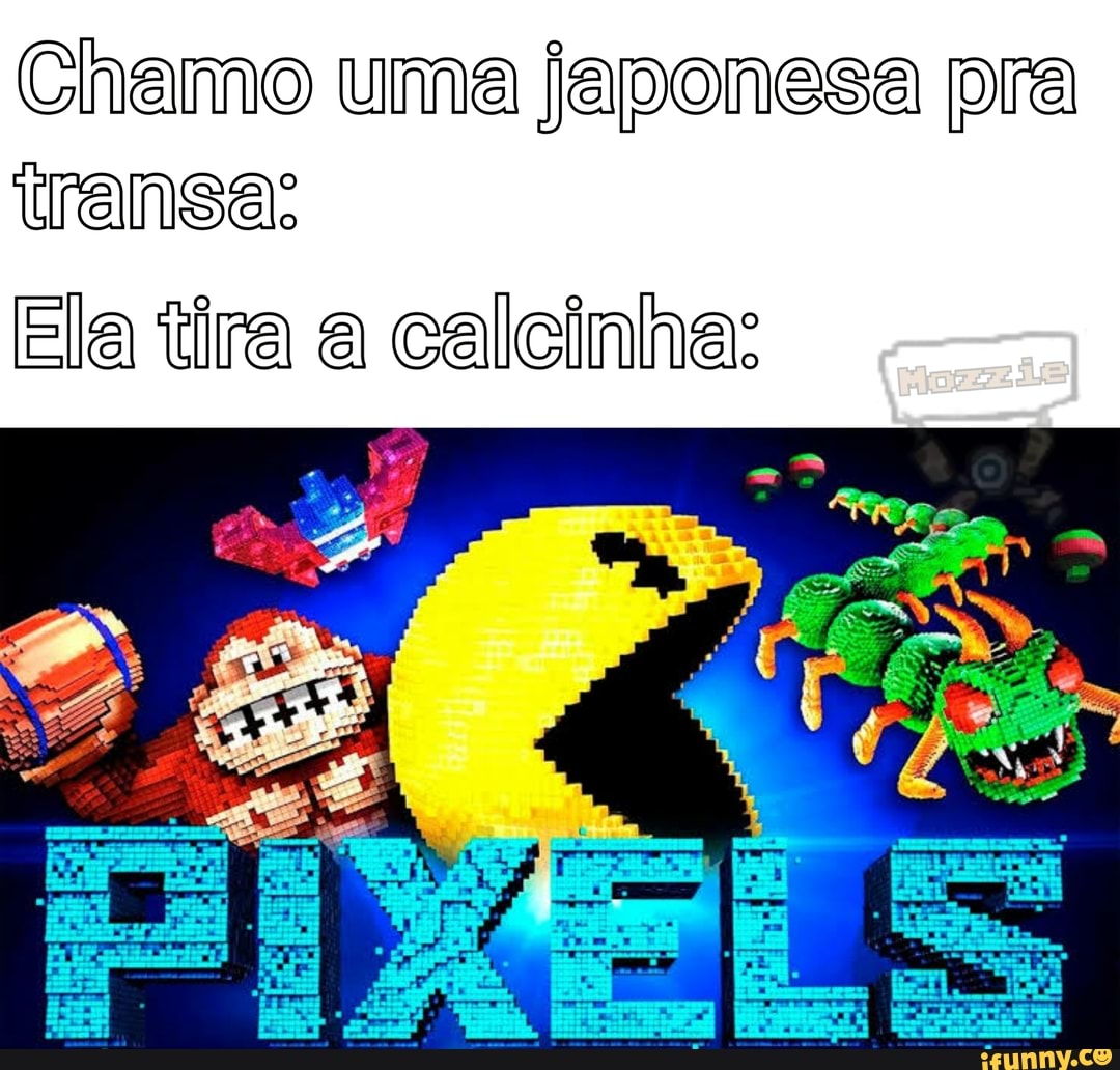 Chamo uma japonesa pra transa:
Ela tira a calcinha: