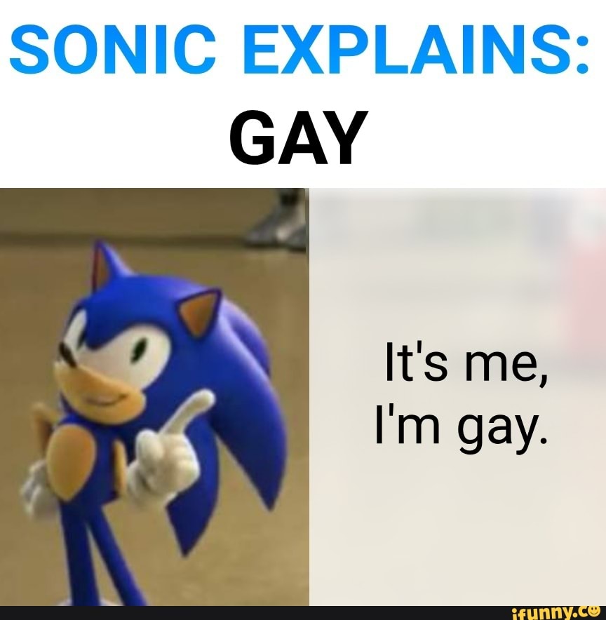 SONIC EXPLAINS: GAY - iFunny Brazil