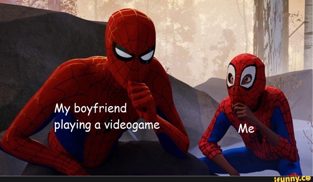 playing a videogame
