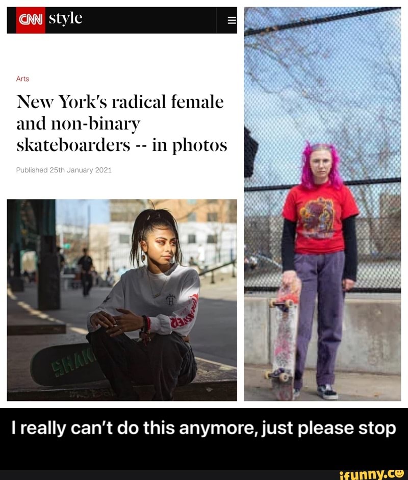 Arts
New York's radical female and non-binary skateboarders in photos
really can't do this anymore, just please stop - I really can’t do this anymore, just please stop