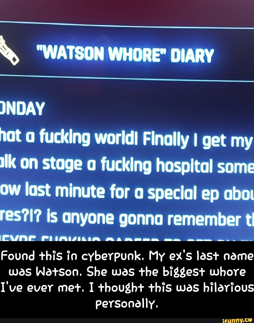 Whore Diary