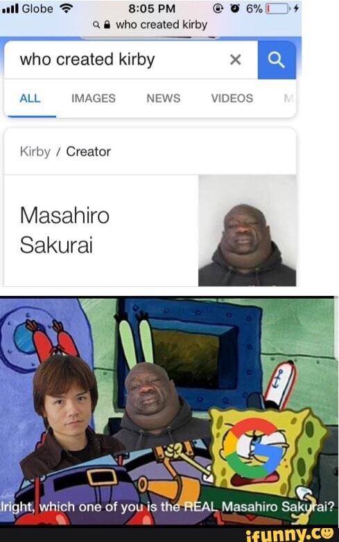 who created kirby who created kirby x ALL IMAGES NEWS VIDEOS Kirby / Creator  Masahiro Sakurai one of youis Masahiro - iFunny Brazil