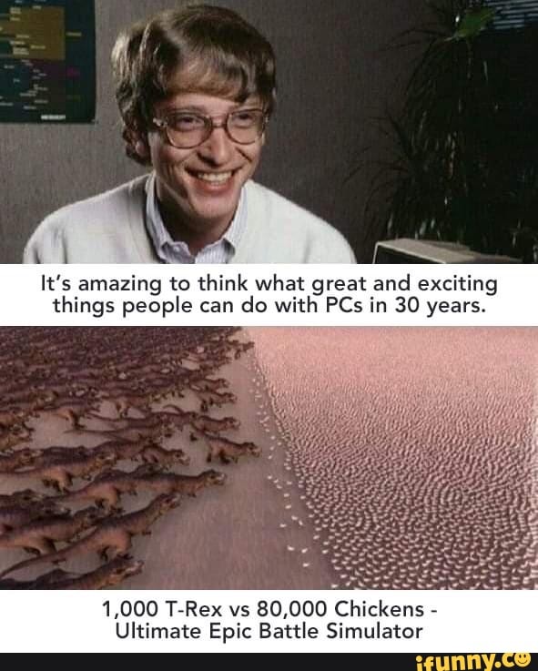 It's amazing to think what great and exciting
things people can
do with PCs in 30 years.
