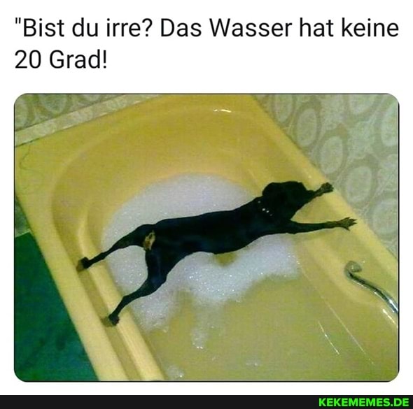 "Bist du irre? Das Wasser hat keine
20 Grad!