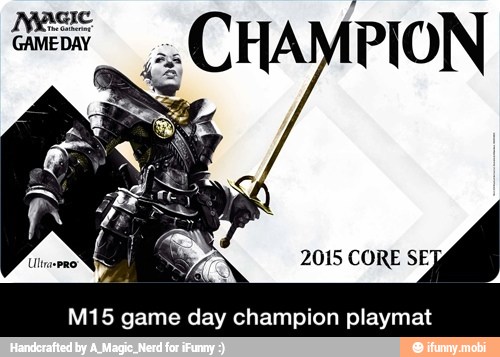 M15 game day champion playmat - M15 game day champion playmat