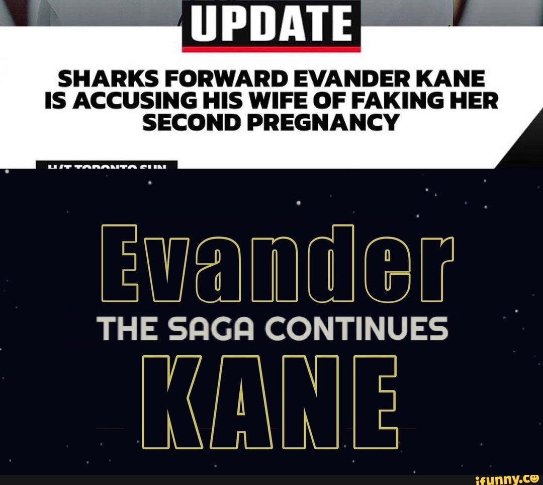 Fr SHARKS FORWARD EVANDER KANE IS ACCUSING HIS WIFE OF FAKING HER ...