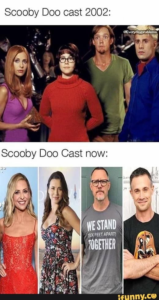 Scooby Dao cast 2002 Scooby Doo Cast now iFunny