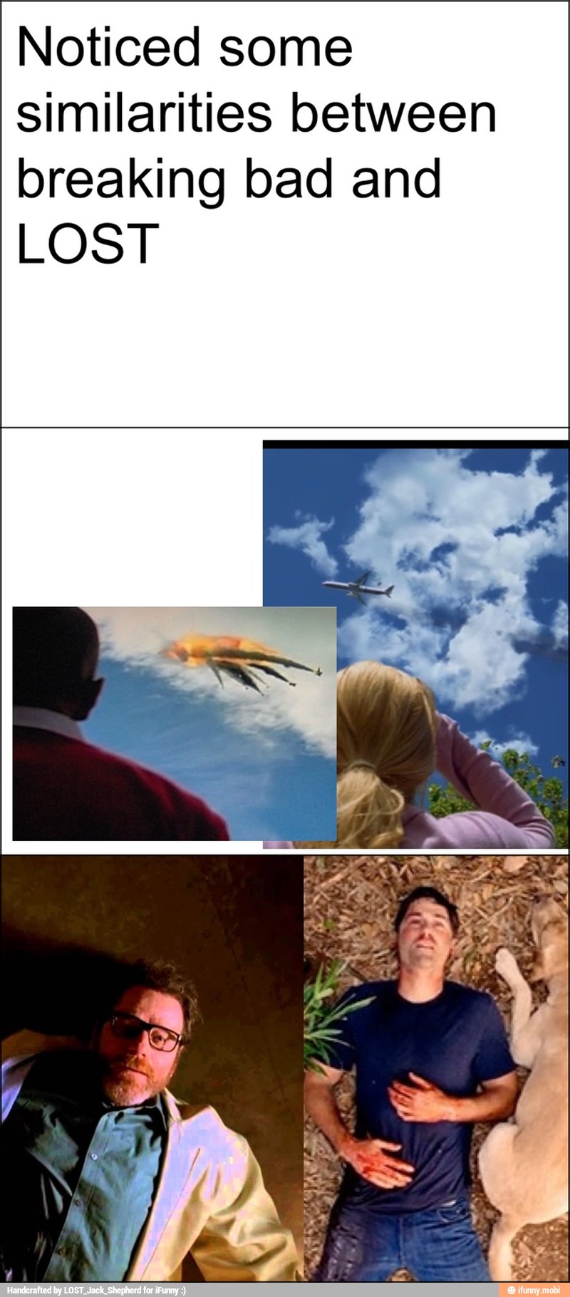 Noticed some
similarities between
breaking bad and
LOST