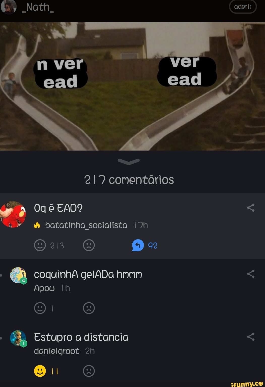 217 comentários batatinha socialista I7h
A
Apow Ih