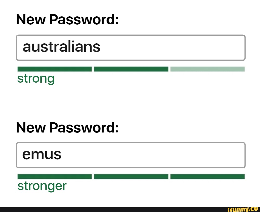 New password. Your password is strong Мем. Last and New password.