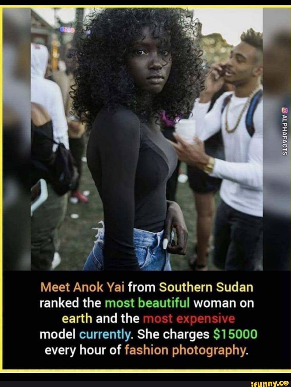 Meet Anok Yai from Southern Sudan ranked the most beautiful woman on ...