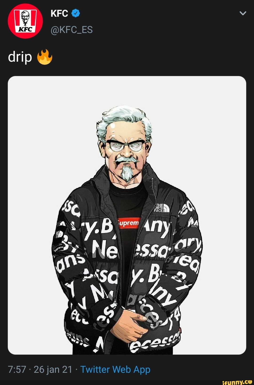 KEC
@KFC_ES
KFC
drip
Z B" any,