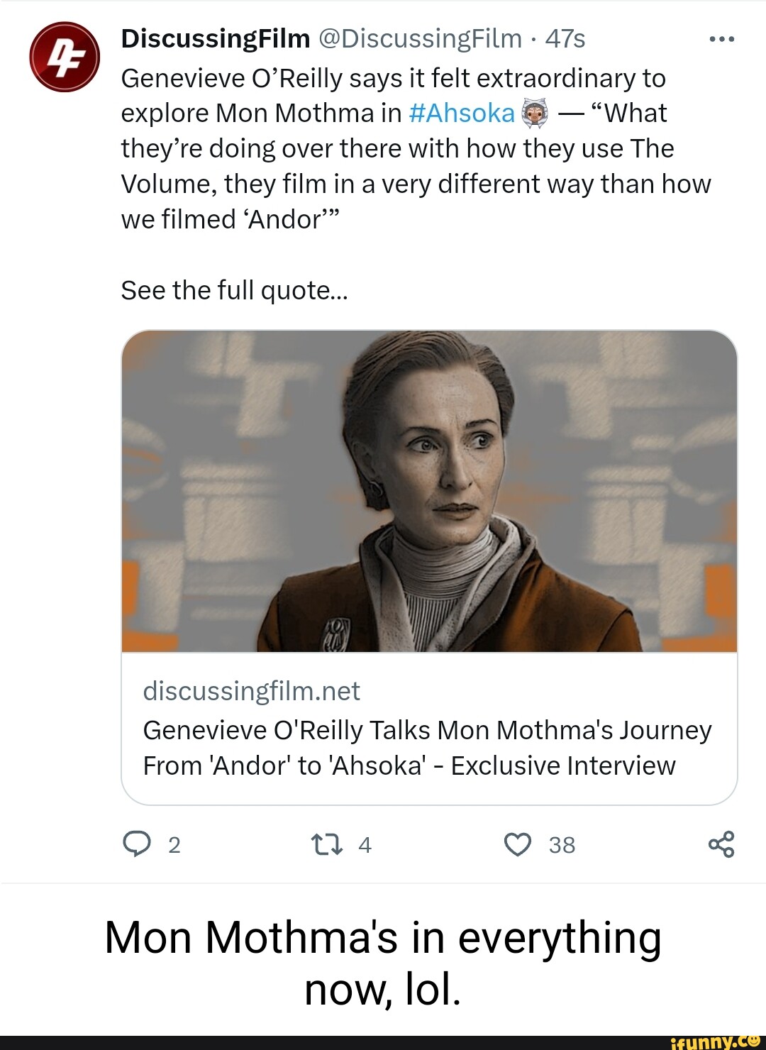 Mothma memes. Best Collection of funny Mothma pictures on iFunny