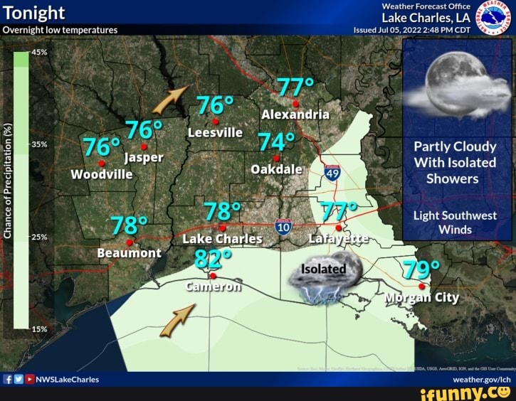 'Weather Forecast Office Tonight Lake Charles, 'Weather Forecast LA