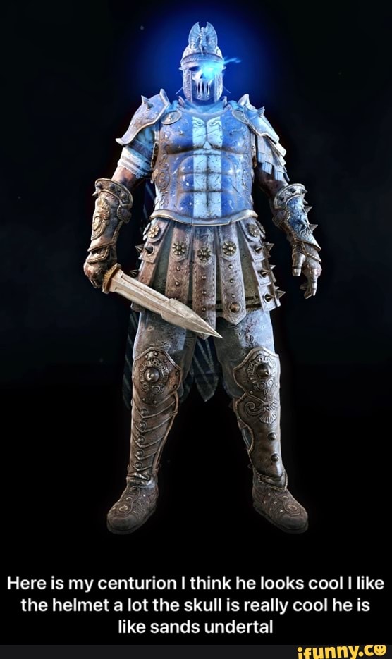 Here is my centurion think he looks cool like the helmet a lot the skull is really cool he is like sands undertal - Here is my centurion I think he looks cool I like the helmet a lot the skull is really cool he is like sands undertal