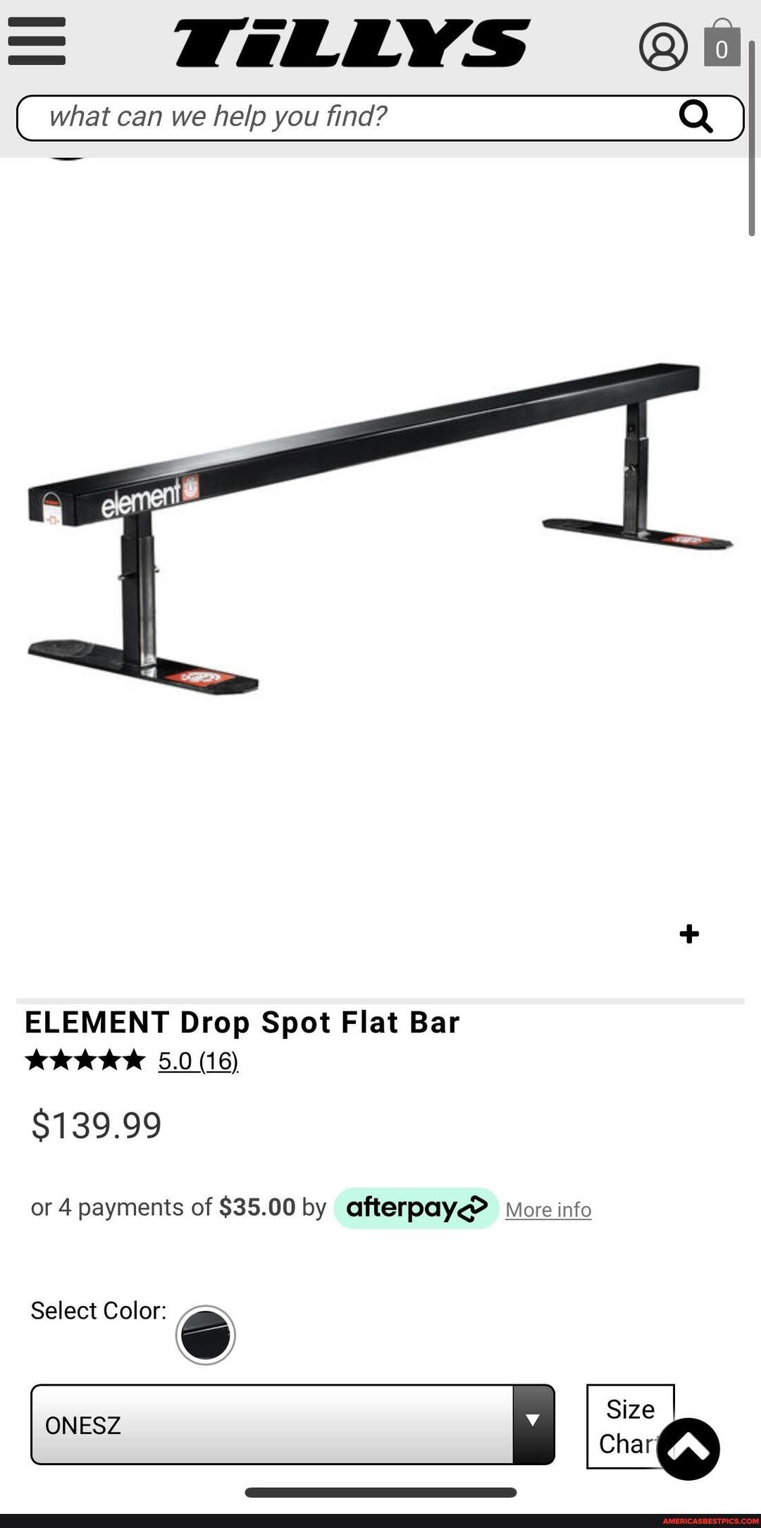 ( what can we help you find? Q )
ELEMENT Drop Spot Flat Bar
5.0 (16)
$139.99
or 4 payments of $35.00 by afterpay@ More info
Select Color:
ONESZ I I
Size
Chari