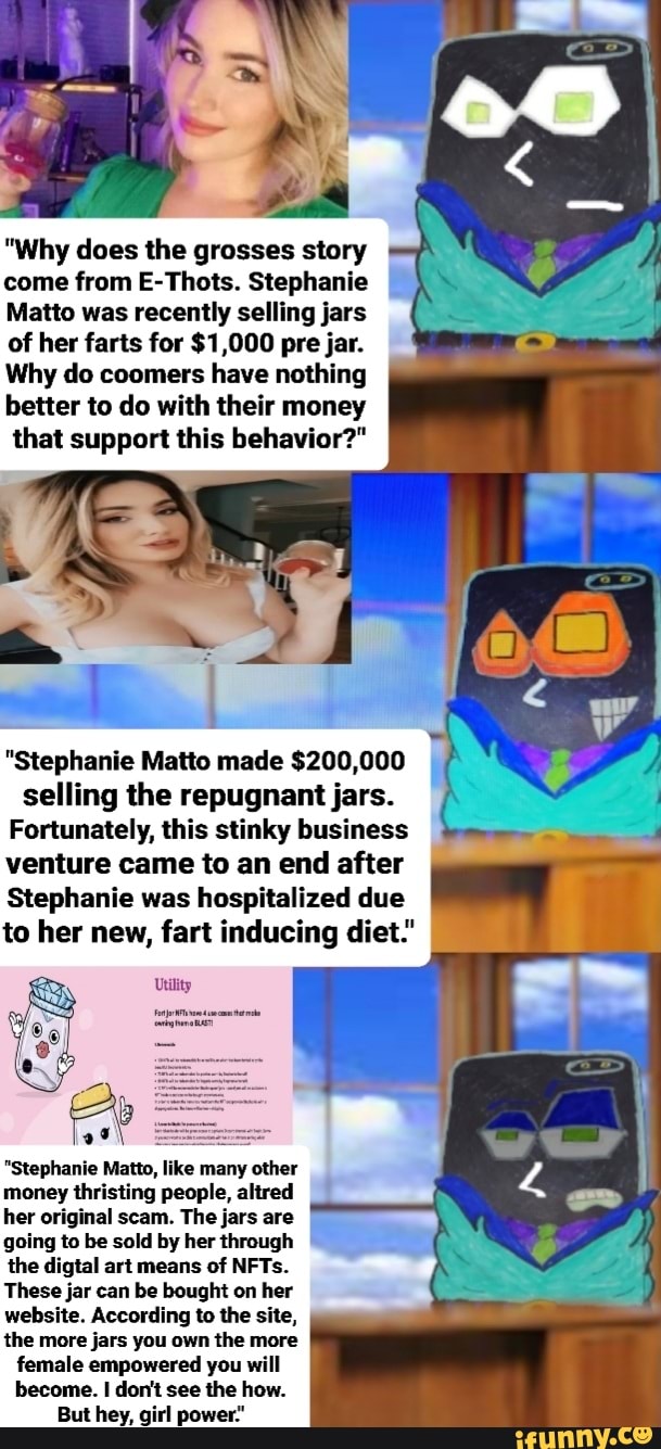 "Why does the grosses story come from EThots. Stephanie Matto was