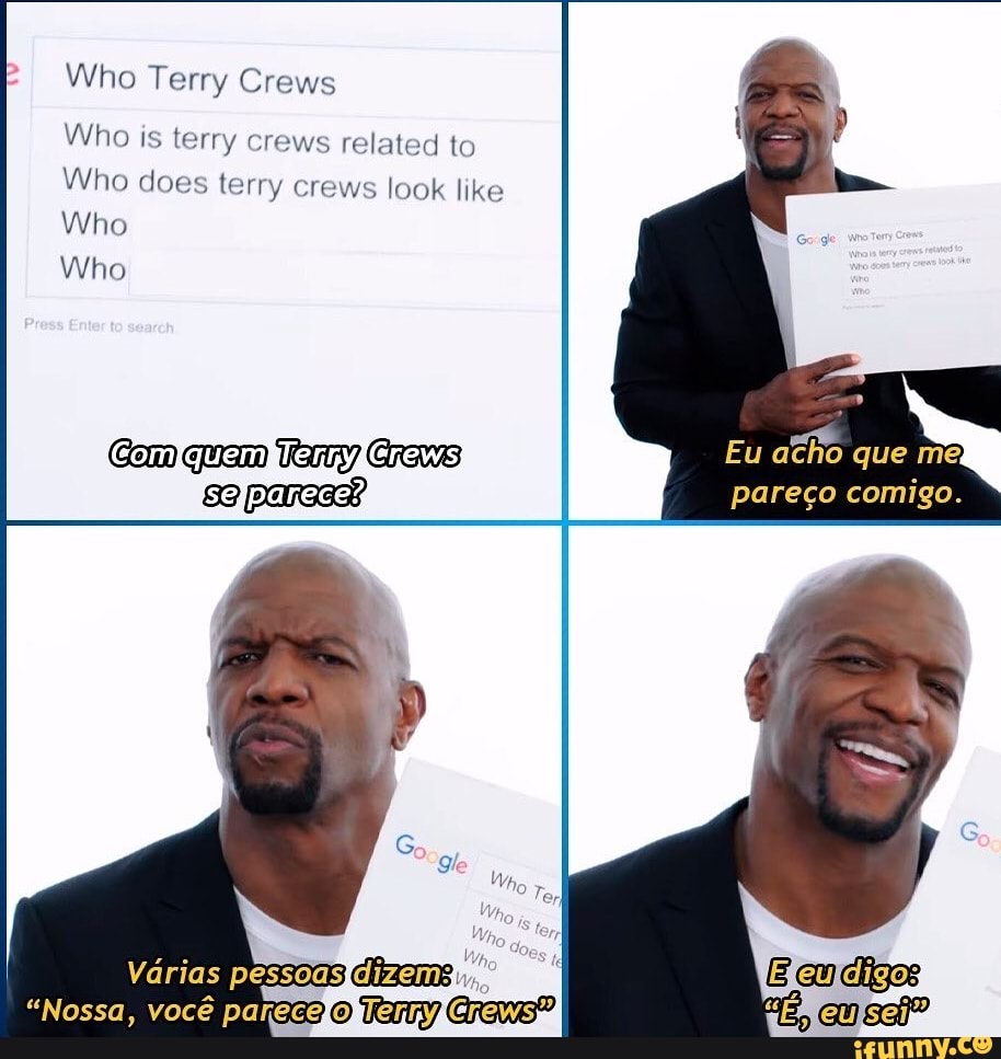 Who Terry Crews
Who is terry crews related to
Who does terry crews look like
Who
Who
Comquem Eu acho que me, sejpanecel pareço comigo.
Várias
"Nossa, você parecelo) Ti
