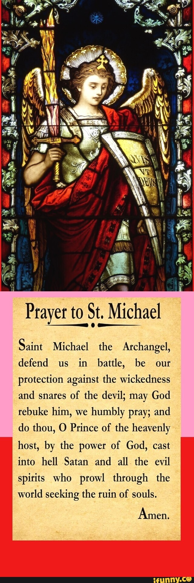 If ap Prayer to St. Michael Saint Michael the Archangel, defend us in ...