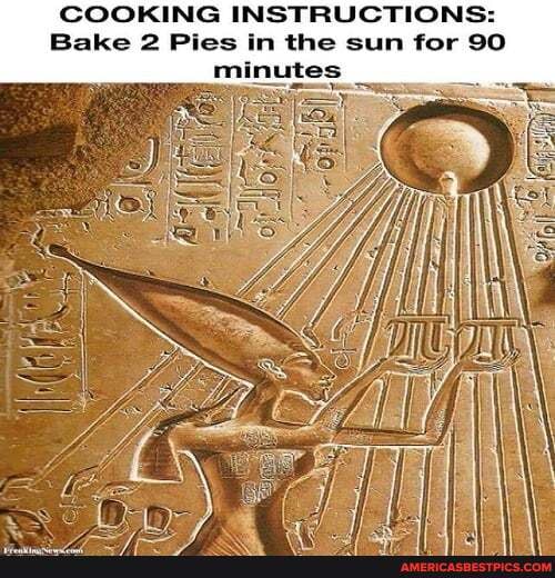 COOKING INSTRUCTIONS:
Bake 2 Pies in the sun for 90 minutes