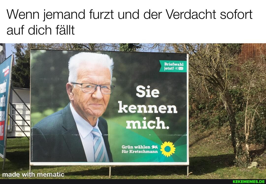 Wenn jemand furzt und der Verdacht sofort auf dich fällt
wahl
Sie kennen
mich.
mamstir