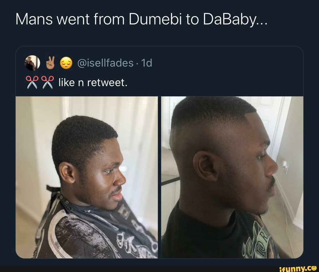 Mans went from Dumebi to DaBaby...