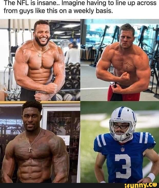 The NFL Is insane.. Imagine having to line up across from guys like this on a weekly basis.