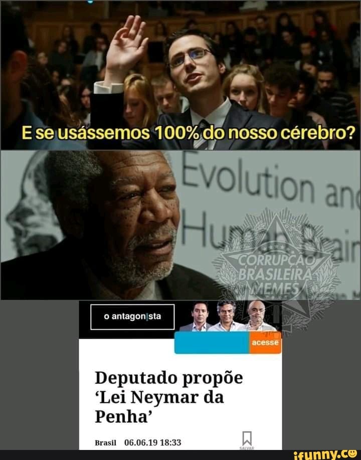 Deputado propõe
'Lei Neymar da
Penha'
