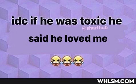 ide if he was toxic he said he loved me