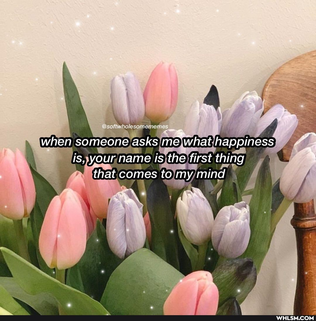 when someone asks me what happiness is, your name is the first thing that comes to my mind