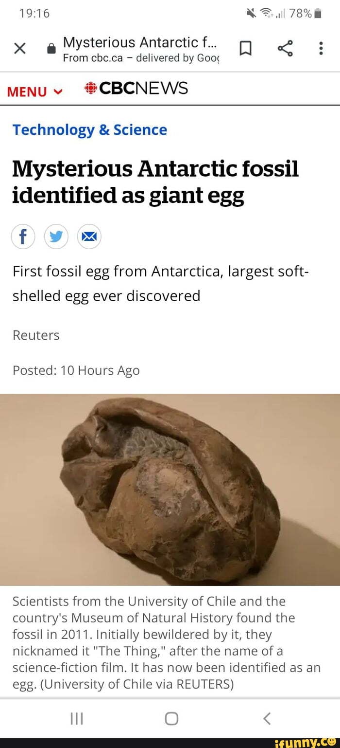  Mysterious Antarctic f... h From cbc.ca delivered by Goor MENUY CBCNEWS Technology & Science