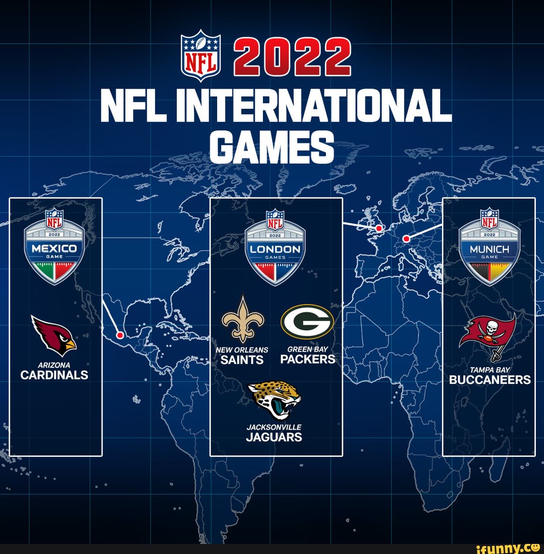 Packers, Buccaneers, Cardinals, Jaguars, Saints to play international games  in 2022