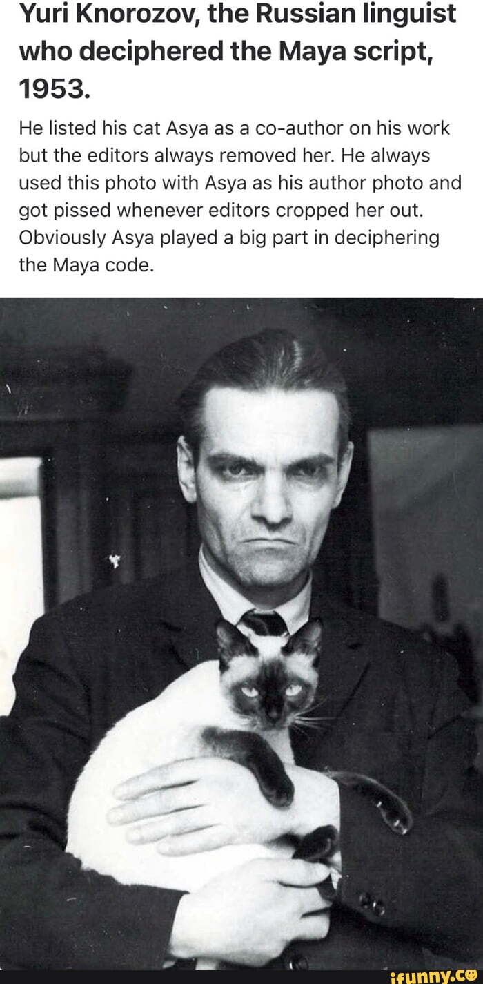Russian Maya Code Yuri Knorozov, the Russian linguist who deciphered the Maya script ...