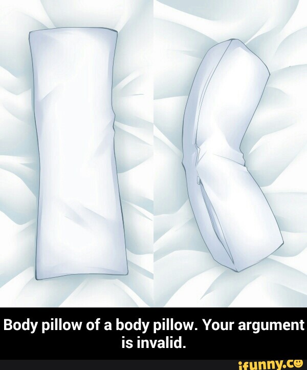 Body pillow of a body pillow. Your argument is invalid. - Bo