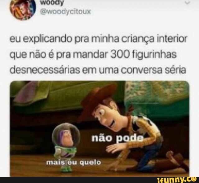 eu explicando pra minha criança interior
que não é pra mandar 300 figurinhas
desnecessárias em uma conversa séria