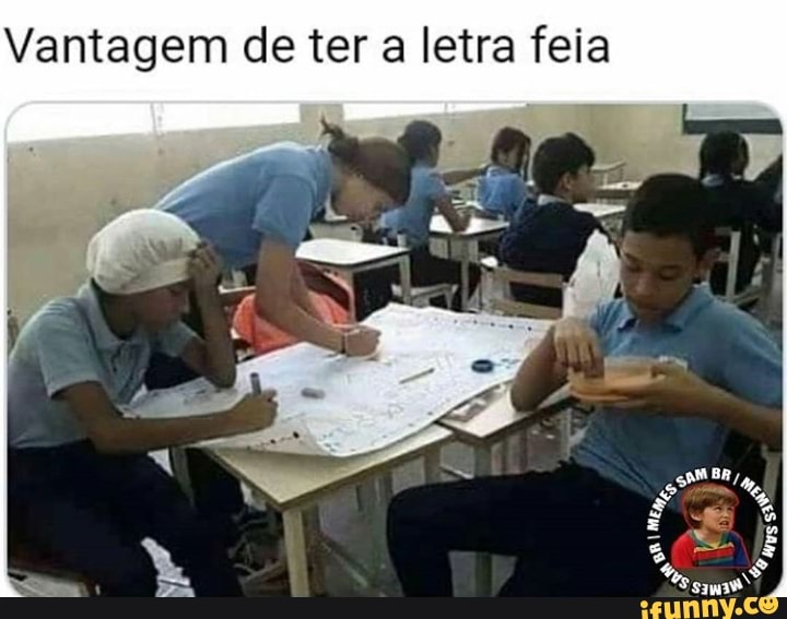 Vantagem de ter a letra feia