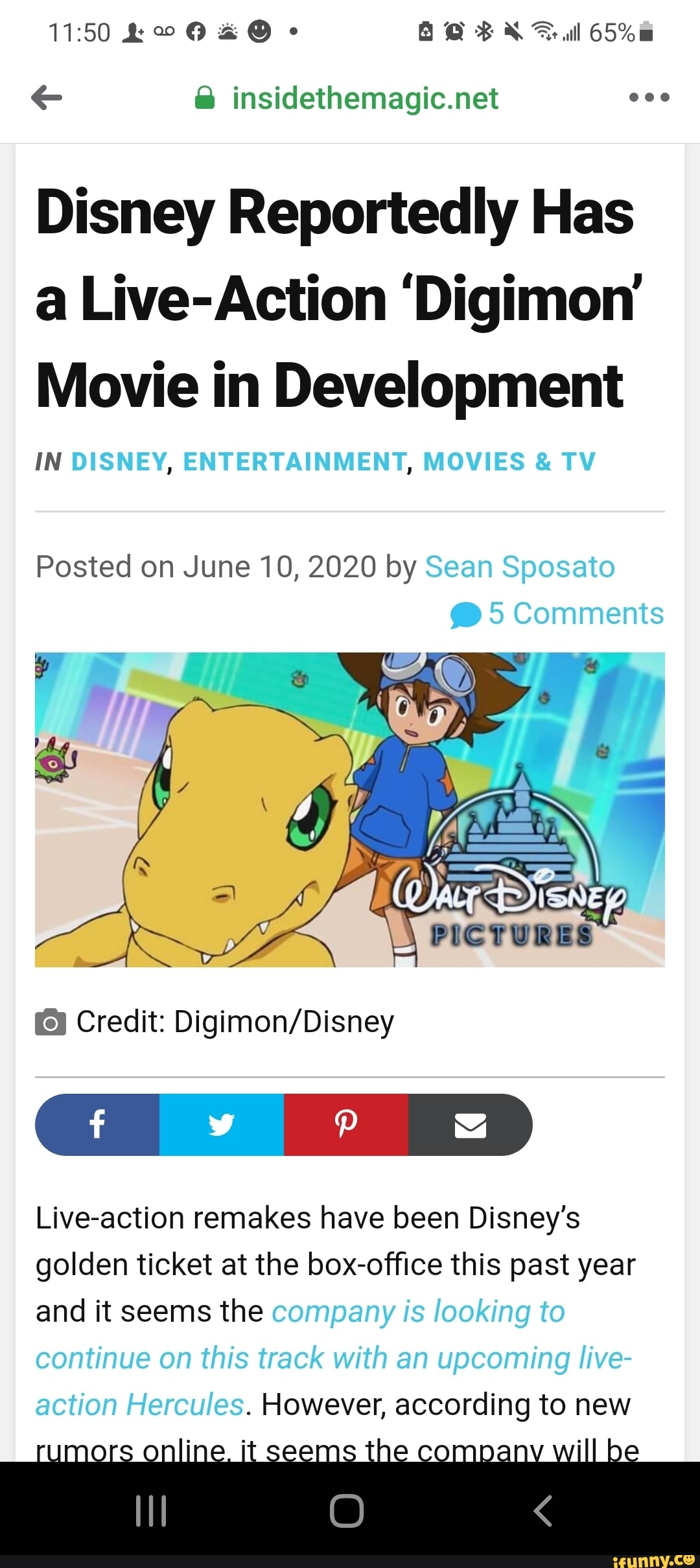 Disney Reportedly Has a Live-Action 'Digimon' Movie in Development - Inside  the Magic