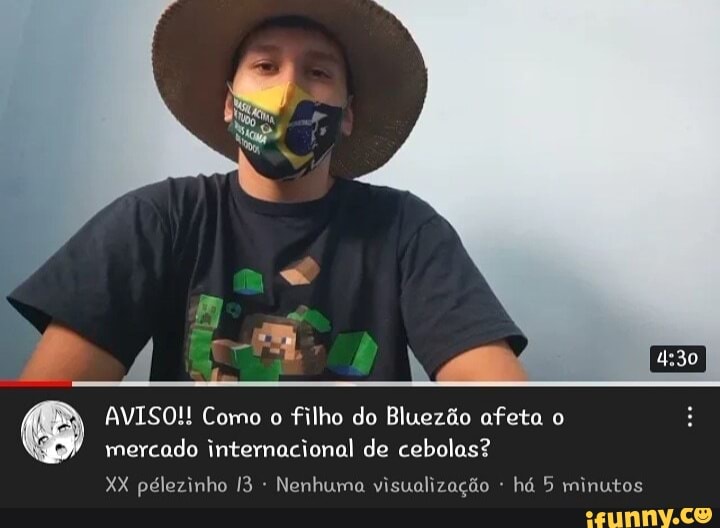 AVISO!! Como o filho do Bluezão afeta o
mercado internacional de cebolas?
XX pélezinho - Nenhuma visualização há 5 minutos