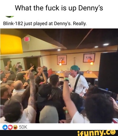 Blink-182 Perform at Denny's for 'What the F Is Up' Meme