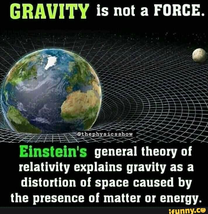 GRAVITY is not a FORCE. Einstein' general theory of relativity explains ...