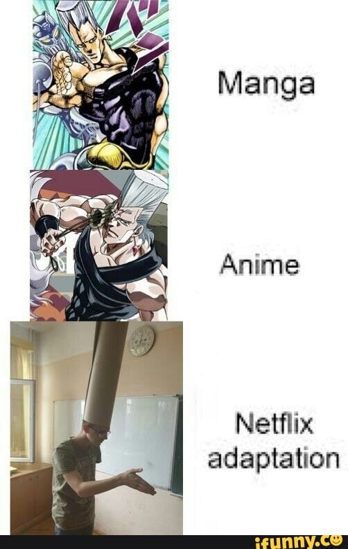 Manga Anime Netflix adaptation - )