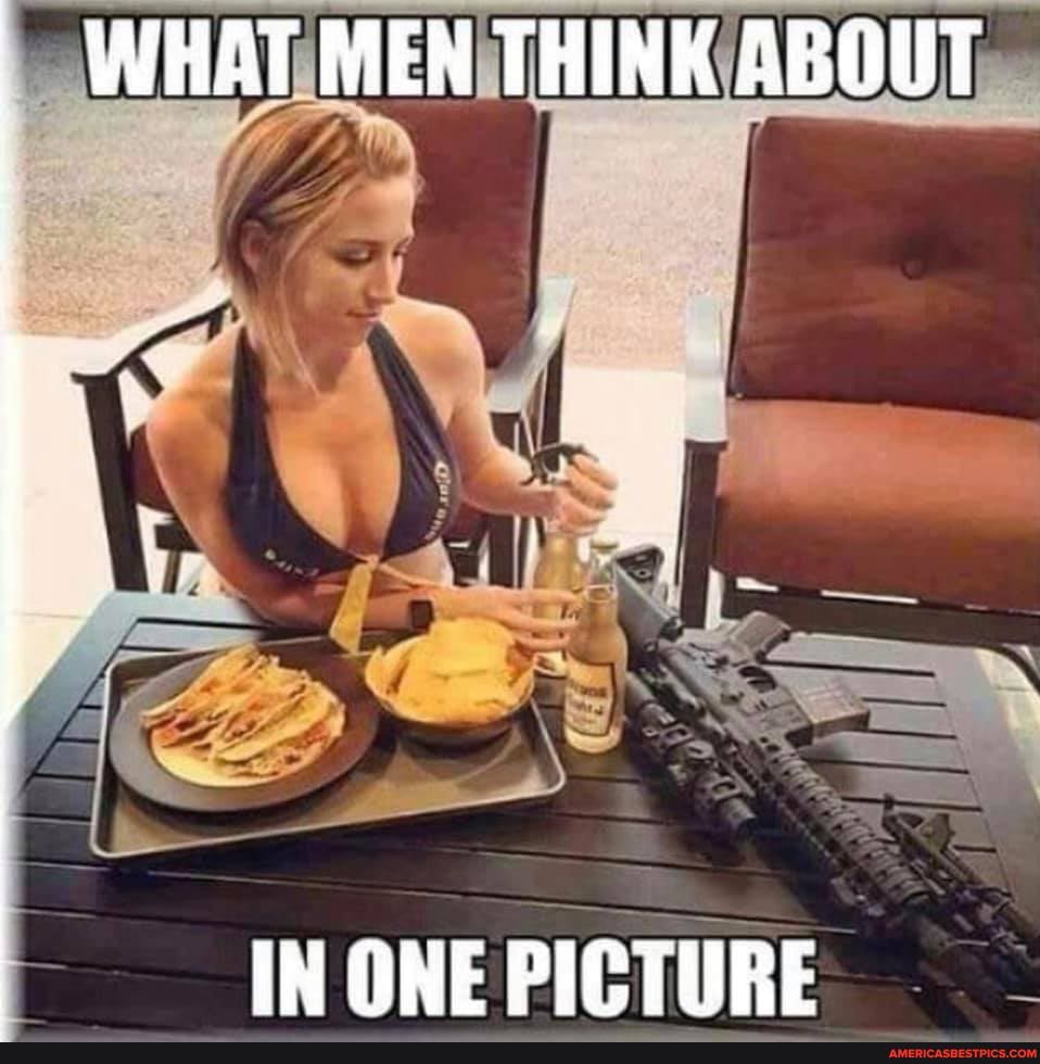 WHAT MEN THINK ABOUT
IN ONE PICTURE