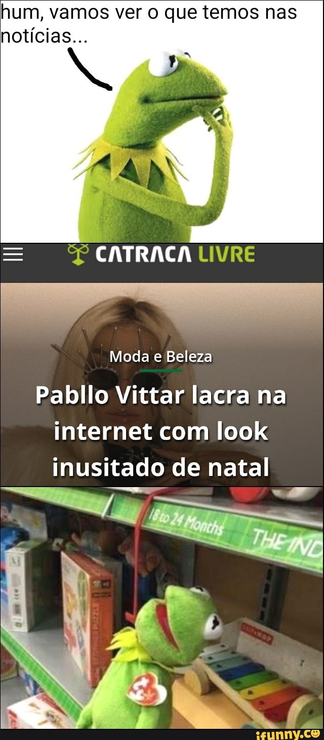 hum, vamos ver o que temos nas
notícias...
Pabllo Vittar lacra na
internet com look
inusitado de natal
