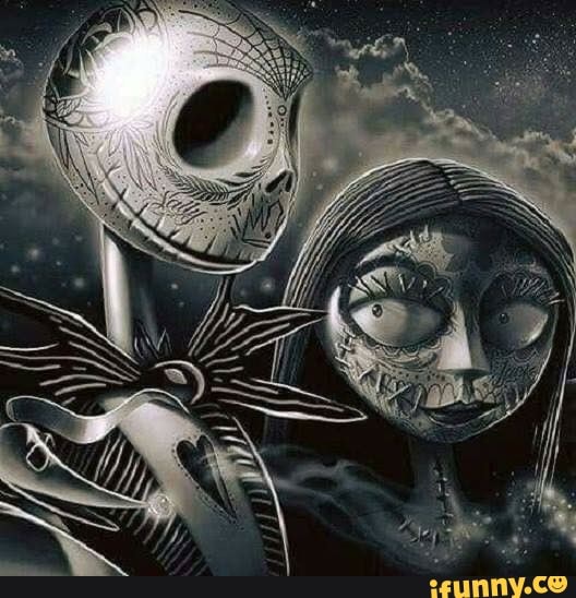 nightmarebeforechristmas, couples, creepy, spooky, scary