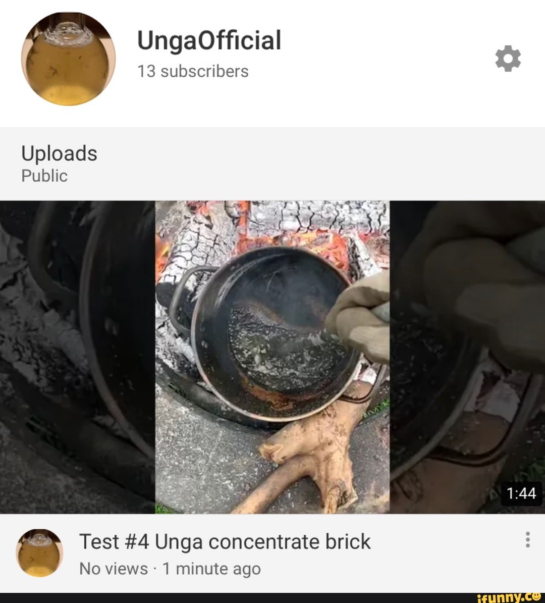 an
Uploads
Public
Test #4 Unga concentrate brick
No views 1 minute ago